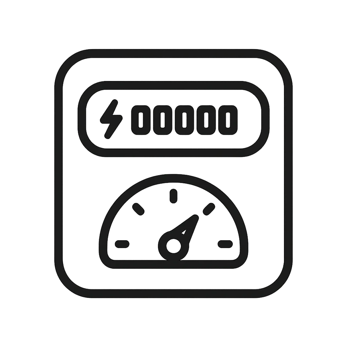 Graficzny symbol licznika energii projektu Your Meter